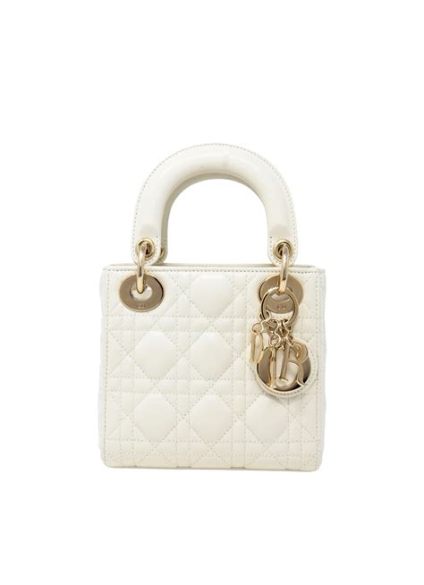 small white dior bag|lady dior mini tote.